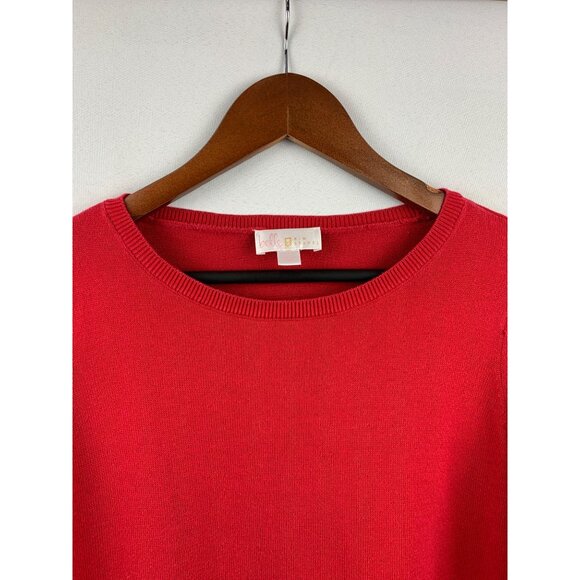 Belle By Kim Gravel Womens Red Sweater - Picture 2 of 5